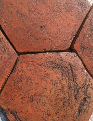 Italian Terra Cotta tiles hexagons brown